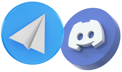 Telegram and Discord Icons